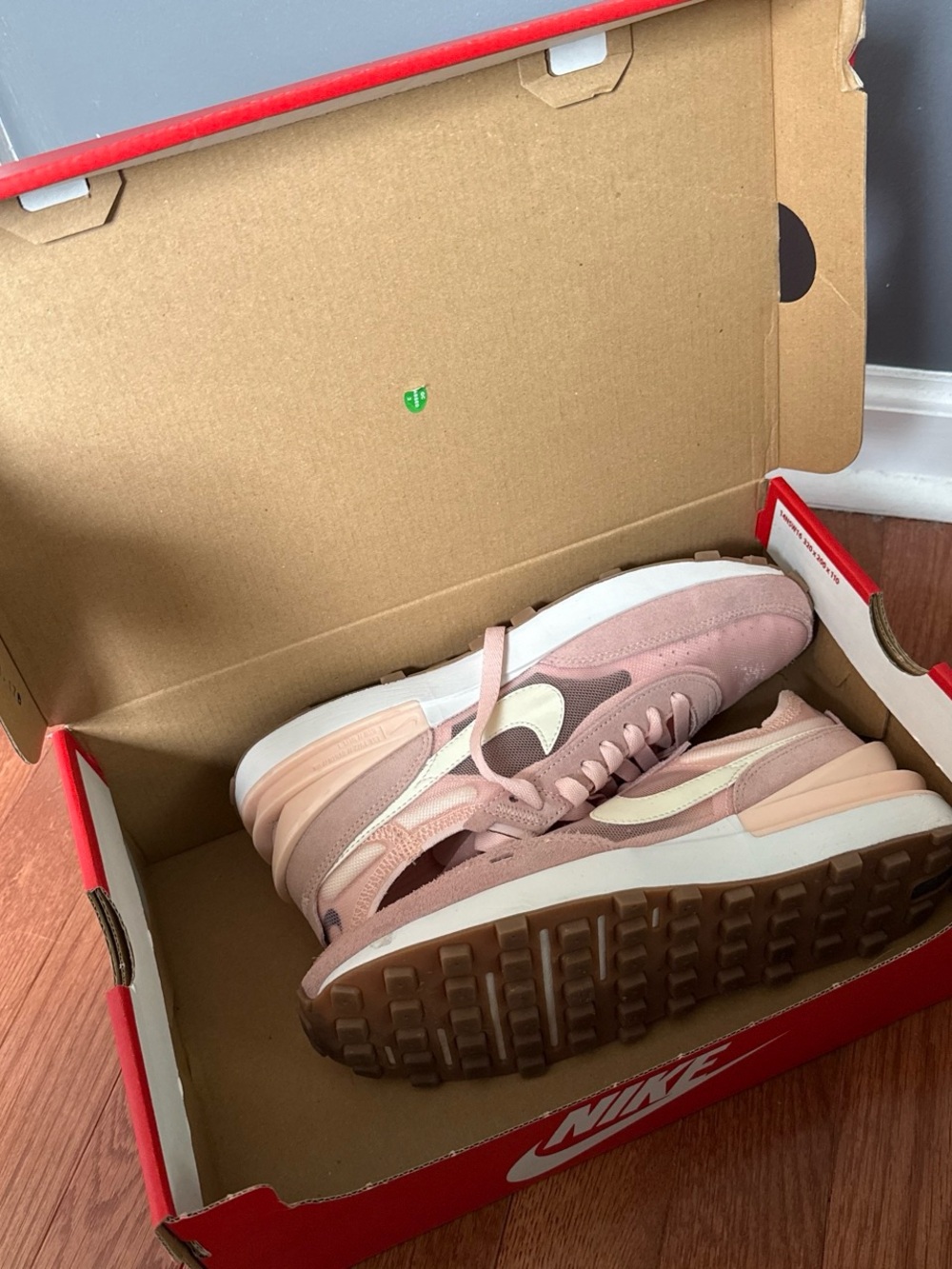 Nike Women’s Dusty Pink & Cream Waffle One